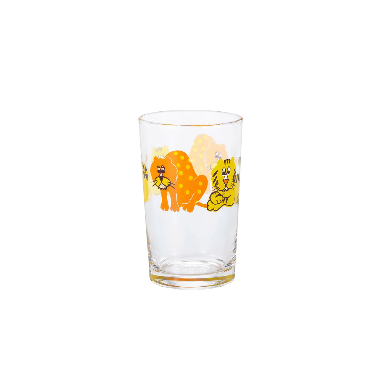 Showa Retro Glass Tumbler - Tiger & Leopard