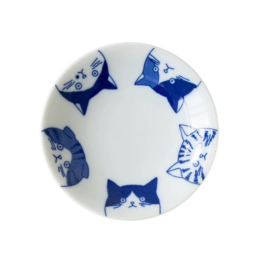 Daydreaming Cat Ceramic Plate