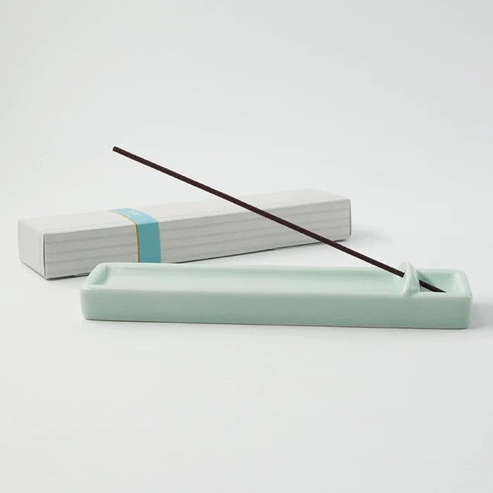 Ceramic Incense Stick Holder - Celadon