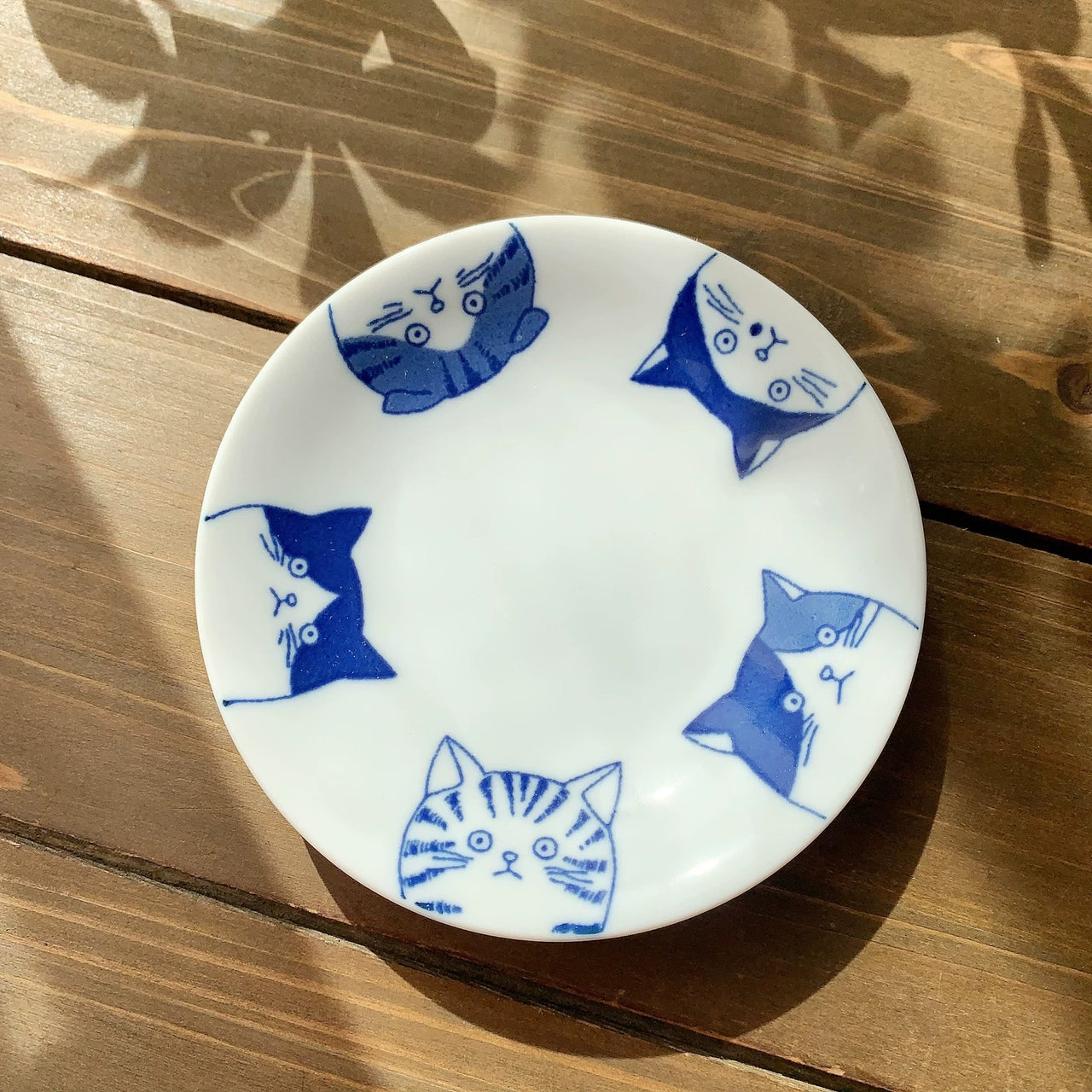 Daydreaming Cat Ceramic Plate