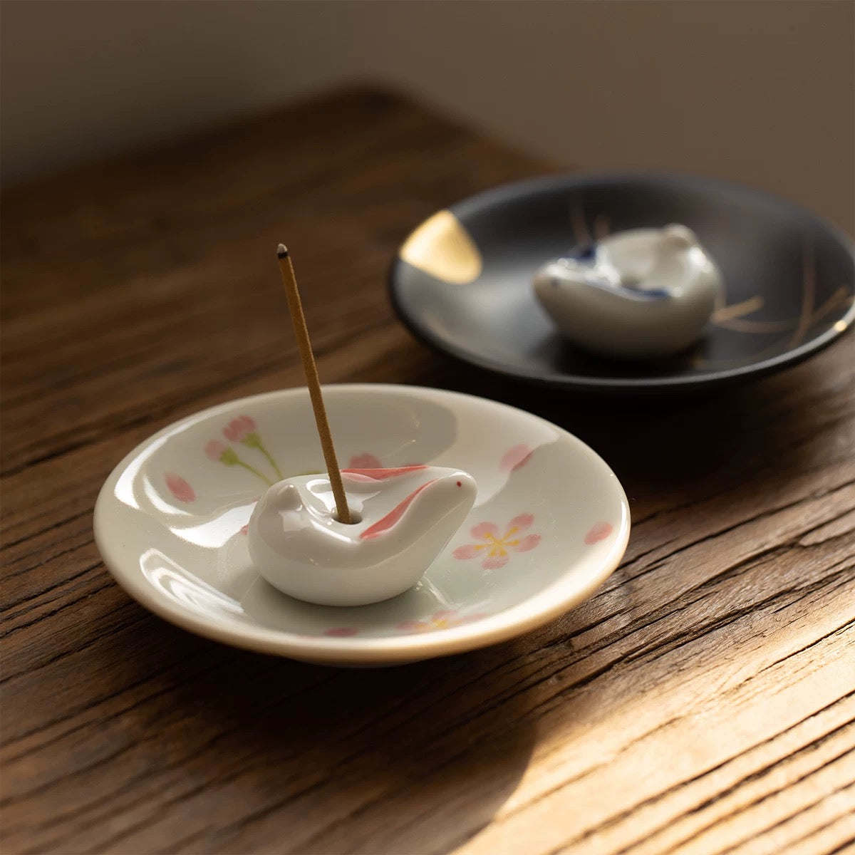 Moon Rabbit Incense Stick Holder & Plate